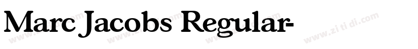 Marc Jacobs Regular字体转换